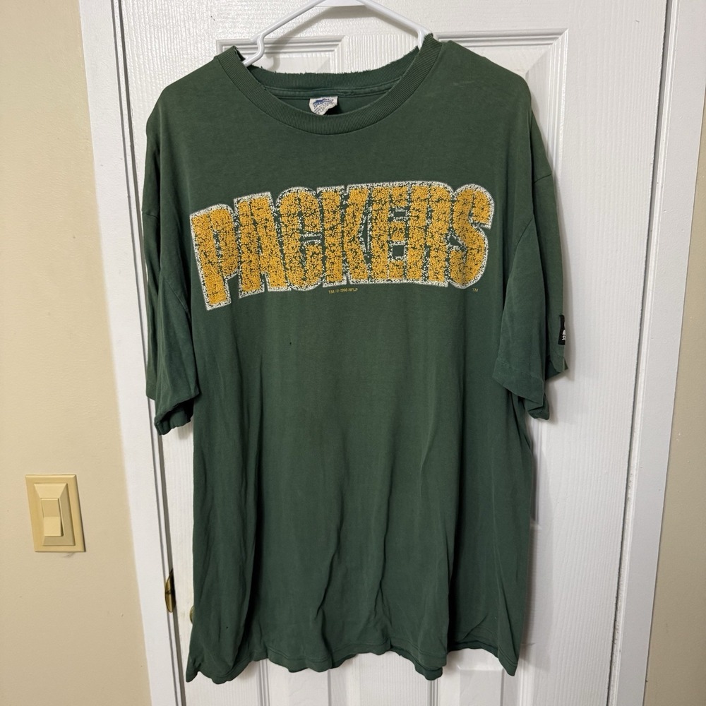 Brett Favre 1996 Single Stitch Starter Short Sleeve T-Shirt Size XL Distressed